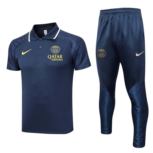 Polo PSG Conjunto Completo 2023/24 Azul